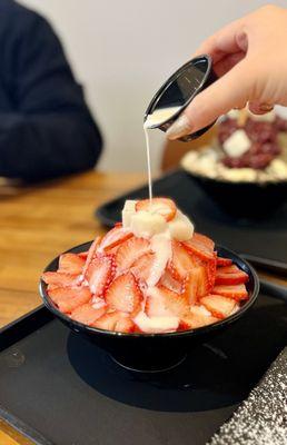 Strawberry bingsoo