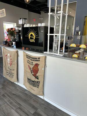 Coffee bar area