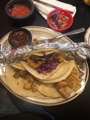 Fried fish tacos