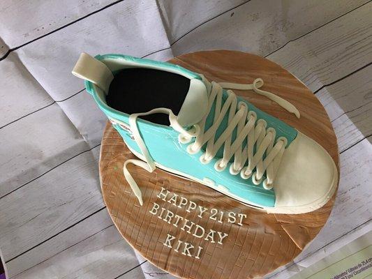 Eat you shoe birthday cake