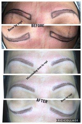 Microblading done by rupi