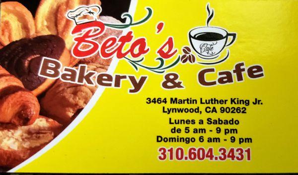 Beto's Bakery & Cafe