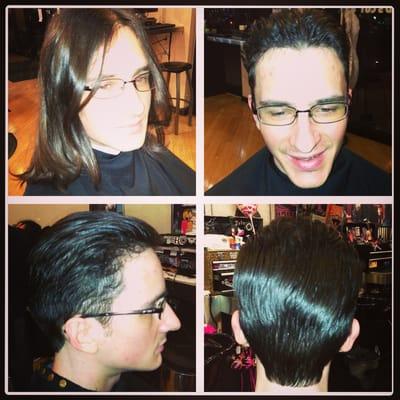 Long to short. Hair by Tyler Collins