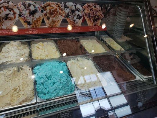 Different ice cream flavors