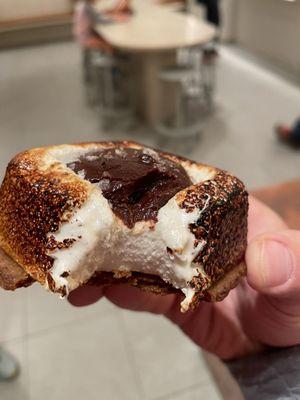 S'more bite. Needed to be a bit warmer