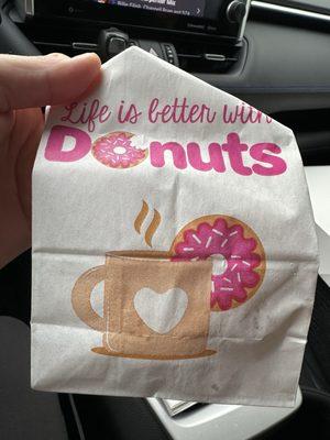 Free bonus glazed donut holes