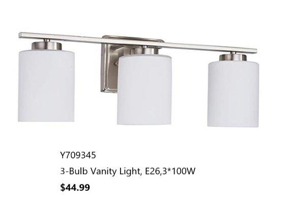 4-Bulb Vanity Light, BN