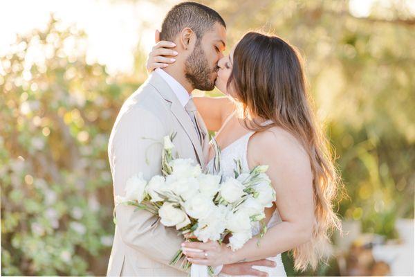 Bride and groom portrait