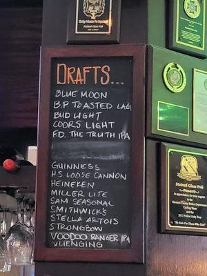 Draft menu