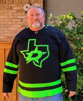 My new Dallas Stars Black Alternative Jersey!