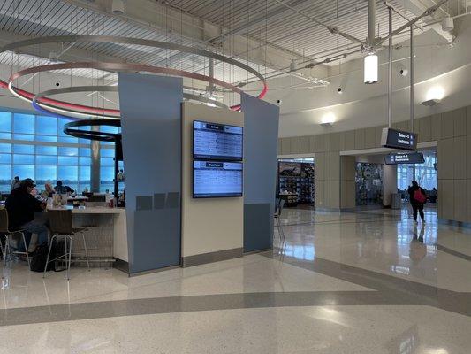 Inside the terminal