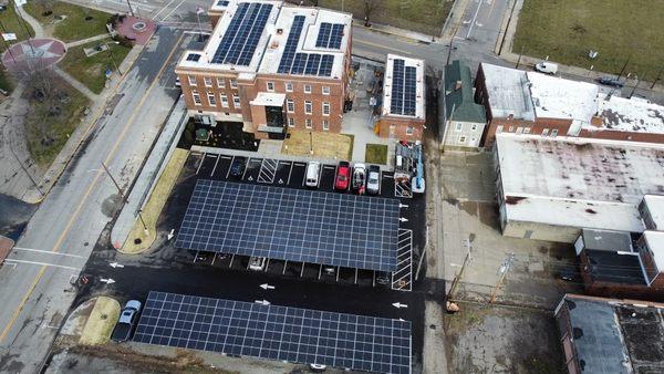 Solar Energy canopy and covered parking