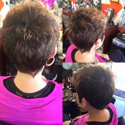 Women hair cut