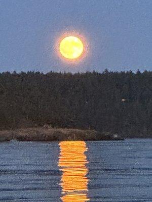 Full moon rising over Crane Island