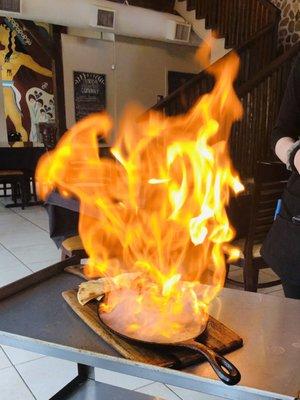 Saganaki! Soo good!!