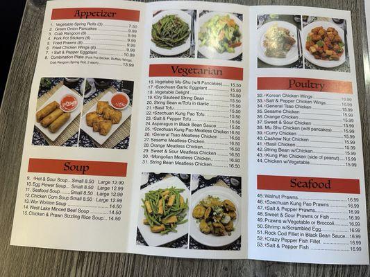 Crazy Pepper menu 7/2024