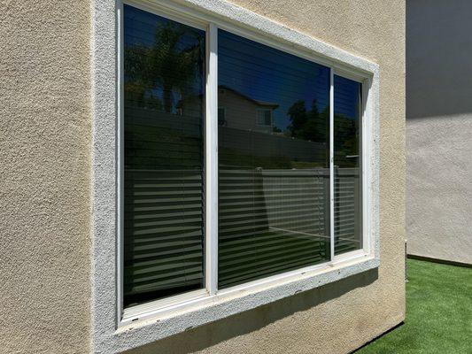 Backyard window, tinted by Starr Autoworks