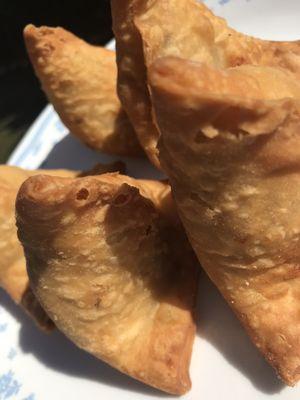 Special request for the other sammies, you know the samosas with the pea and potato filling.