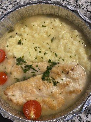 Chicken piccata- yum!