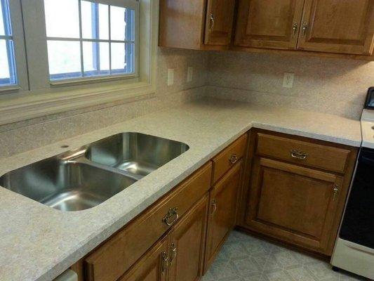 Wilsonart Laminate with undermount sink.