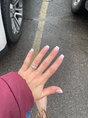 French manicure with tips