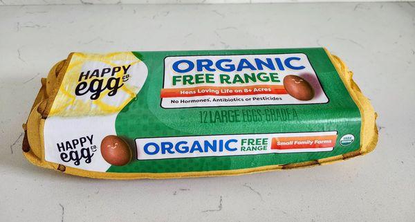 Happy Egg Organic Free Range Small Family Farms Eggs