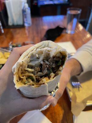 Fuh (Pho) Burrito - inside