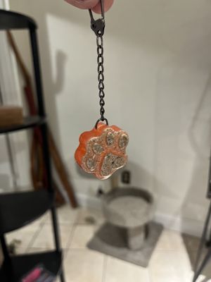 Keychain memorial with your pets ashes