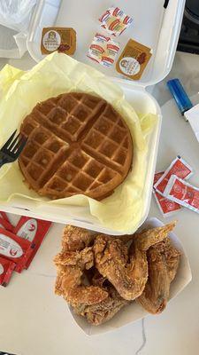 Chicken and waffles