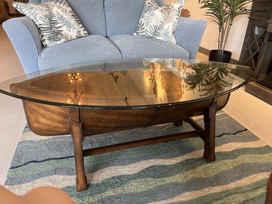 Cutest coffee table, perfect for a cape cod home!