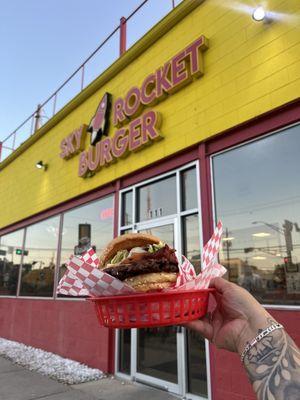 Double DBL Burger W/Cheese