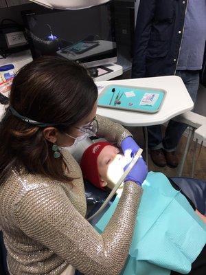 Pearce was totally relaxed and at ease due to her professionalism, love of being a dentist and love of kids!