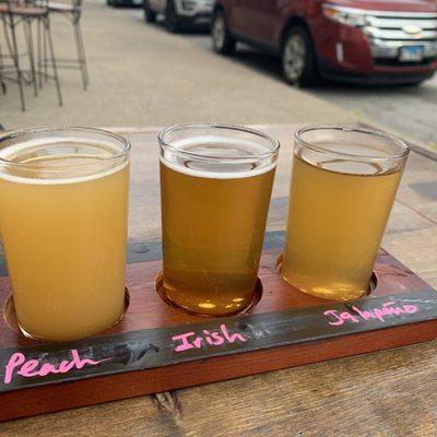 Beer flight.