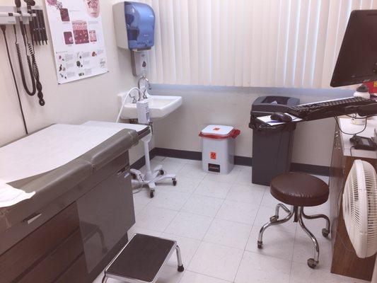 Exam rooms are clean and relatively spacious!