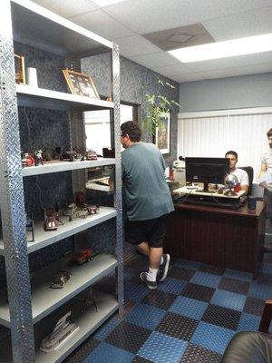 Don't let this small front ordering office fool you. Larger show room/shop just down the hall.