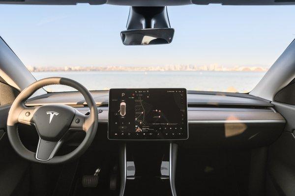 With a Tesla, your views while driving are like no other. Incredible visibility of the views and road ahead!