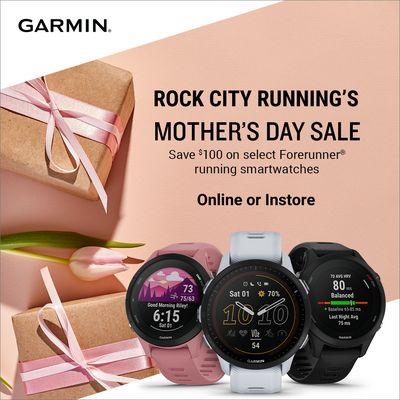 Step up Mom's game this Mother's Day with our Garmin Forerunner packages!