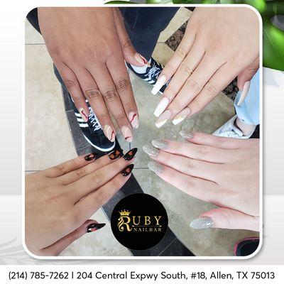 Gorgeous nails and even better memories with friends--feeling fabulous together!