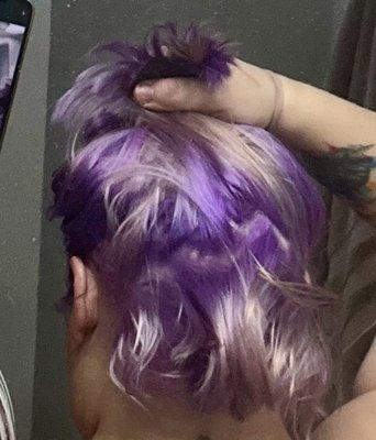 Bright purple (not the lilac/lavender pastel) and missing color