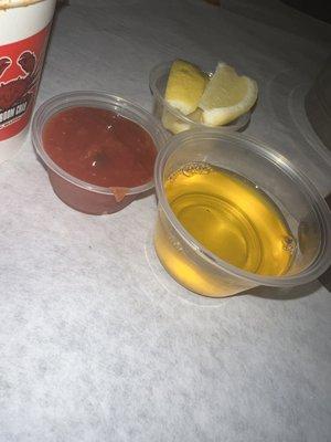 Cocktail Sauce and Butter