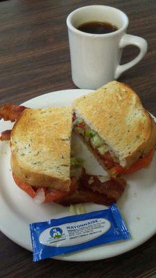 BLT on Rye & Coffee . . .