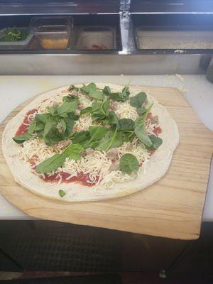 spinich pizza