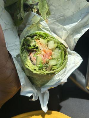 "Smokin Chipotle Salmon Wrap"