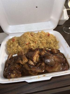 Bourbon Chicken Combo