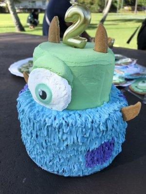 Monsters inc custom cake