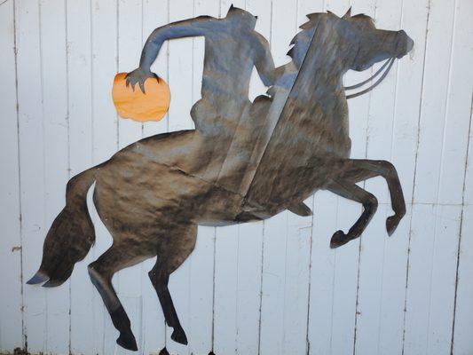 Halloween Funday tackroom decorating contestant