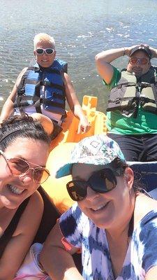 My paddle boat crew.