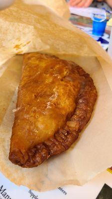 Delicious peach empanada