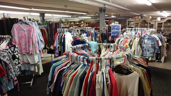 Clothing, furniture, books, mattresses, beds, and more