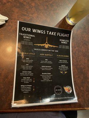 New 'Wing Flight' menu